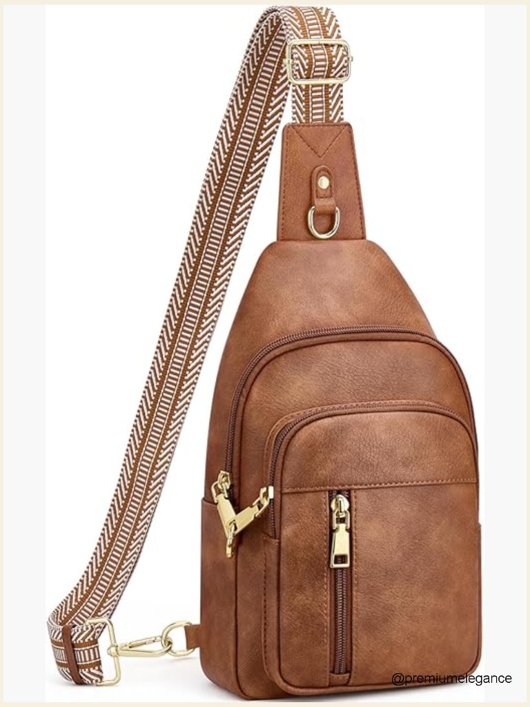 Anti Theft Crossbody Bag Rfid Sling Bag Vegan Leather Travel Purse